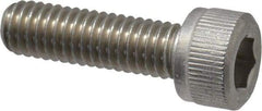 Value Collection - M4x0.70 Metric Coarse Hex Socket Drive, Socket Cap Screw - Grade 316 & Austenitic A4 Stainless Steel, Uncoated, Partially Threaded, 45mm Length Under Head - USA Tool & Supply