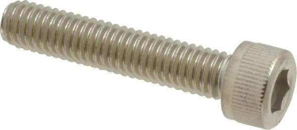 Value Collection - M6x1.00 Metric Coarse Hex Socket Drive, Socket Cap Screw - Grade 316 & Austenitic A4 Stainless Steel, Uncoated, Partially Threaded, 30mm Length Under Head - USA Tool & Supply