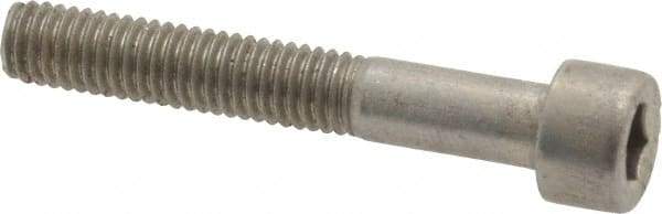 Value Collection - M6x1.00 Metric Coarse Hex Socket Drive, Socket Cap Screw - Grade 316 & Austenitic A4 Stainless Steel, Uncoated, Partially Threaded, 40mm Length Under Head - USA Tool & Supply