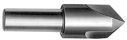 Interstate - 7/8" Head Diam, 1/2" Shank Diam, 3 Flute 90° High Speed Steel Countersink - USA Tool & Supply