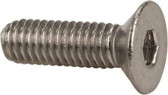 Value Collection - M3x0.50 Metric Coarse Hex Socket Drive, 90° Flat Screw - Grade 316 & Austenitic A4 Stainless Steel, Fully Threaded, 10mm OAL - USA Tool & Supply