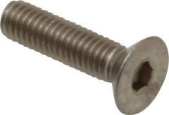 Value Collection - M3x0.50 Metric Coarse Hex Socket Drive, 90° Flat Screw - Grade 316 & Austenitic A4 Stainless Steel, Fully Threaded, 12mm OAL - USA Tool & Supply