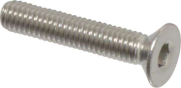 Value Collection - M3x0.50 Metric Coarse Hex Socket Drive, 90° Flat Screw - Grade 316 & Austenitic A4 Stainless Steel, Partially Threaded, 16mm OAL - USA Tool & Supply
