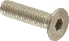 Value Collection - M4x0.70 Metric Coarse Hex Socket Drive, 90° Flat Screw - Grade 316 & Austenitic A4 Stainless Steel, Partially Threaded, 16mm OAL - USA Tool & Supply