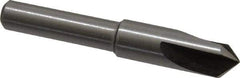 Interstate - 5/16" Head Diam, 1/4" Shank Diam, 3 Flute 90° High Speed Steel Countersink - Bright Finish, 2" OAL, Single End, Straight Shank, Right Hand Cut - USA Tool & Supply