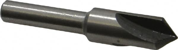 Interstate - 3/8" Head Diam, 1/4" Shank Diam, 3 Flute 90° High Speed Steel Countersink - USA Tool & Supply