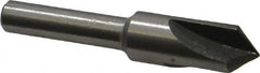 Interstate - 3/8" Head Diam, 1/4" Shank Diam, 3 Flute 90° High Speed Steel Countersink - USA Tool & Supply