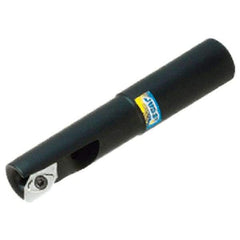 Iscar - 25mm Cut Diam, 15.8mm Max Depth of Cut, 24mm Shank Diam, 180mm OAL, Indexable Square Shoulder End Mill - HM90 APCR 1605.. Inserts, Cylindrical Shank, 90° Lead Angle, Through Coolant, Series Helialu - USA Tool & Supply