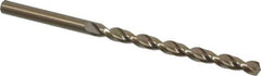 Cleveland - 3/16" 135° Cobalt Jobber Drill - Oxide/Gold Finish, Right Hand Cut, Parabolic Flute, Straight Shank, 3-1/2" OAL, Split Point - USA Tool & Supply