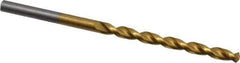 Cleveland - 9/64" 135° Cobalt Jobber Drill - TiN Finish, Right Hand Cut, Parabolic Flute, Straight Shank, 2-7/8" OAL, Split Point - USA Tool & Supply