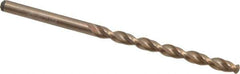 Cleveland - #17 135° Cobalt Jobber Drill - Oxide/Gold Finish, Right Hand Cut, Parabolic Flute, Straight Shank, 3-3/8" OAL, Split Point - USA Tool & Supply