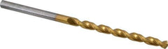 Cleveland - #29 135° Cobalt Jobber Drill - TiN Finish, Right Hand Cut, Parabolic Flute, Straight Shank, 2-7/8" OAL, Split Point - USA Tool & Supply
