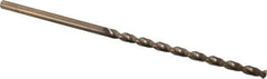 Cleveland - #14, 135° Point, Parabolic Flute, Cobalt Taper Length Drill Bit - Oxide/Gold Finish, 3-3/8" Flute Length, 5-3/4" OAL, Series 2575 - USA Tool & Supply