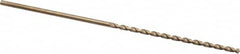 Cleveland - #35 135° Parabolic Flute Cobalt Taper Length Drill Bit - USA Tool & Supply