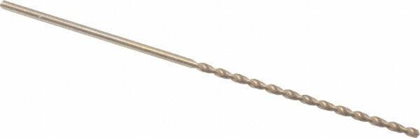 Cleveland - #39, 135° Point, Parabolic Flute, Cobalt Taper Length Drill Bit - Oxide/Gold Finish, 2-1/2" Flute Length, 4-5/8" OAL, Series 2575 - USA Tool & Supply