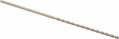 Cleveland - #39, 135° Point, Parabolic Flute, Cobalt Taper Length Drill Bit - Oxide/Gold Finish, 2-1/2" Flute Length, 4-5/8" OAL, Series 2575 - USA Tool & Supply
