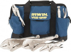 Irwin - 5 Piece Locking Plier Set - Comes in Kit Bag - USA Tool & Supply