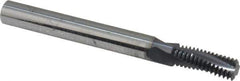 Scientific Cutting Tools - 5/16-24 UNF, 0.234" Cutting Diam, 3 Flute, Solid Carbide Helical Flute Thread Mill - Internal Thread, 0.641" LOC, 2-1/2" OAL, 1/4" Shank Diam - USA Tool & Supply