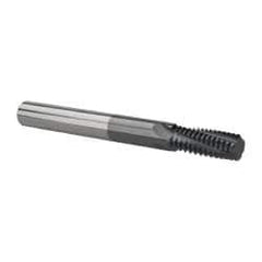 Scientific Cutting Tools - M10x1.50 Metric Coarse, 0.3" Cutting Diam, 4 Flute, Solid Carbide Helical Flute Thread Mill - Internal Thread, 0.79" LOC, 2.95" OAL - USA Tool & Supply