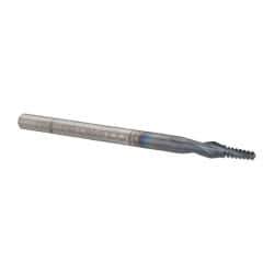 Accupro - #6-32 UNC, 0.085" Cutting Diam, 2 Flute, Solid Carbide Helical Flute Thread Mill - Internal Thread, 7/32" LOC, 2" OAL, 1/8" Shank Diam - USA Tool & Supply