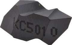 Kennametal - NTP2 Grade KC5010, Internal/External Partial Profile 60° Threading Insert - 0.7 to 30mm & 8 to 36 TPI Ext Pitch, 1.25 to 3.5mm & 7 to 20 TPI Int Pitch, Left Hand Insert, TiAlN Finish, Carbide - USA Tool & Supply