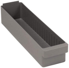 Quantum Storage - 23-7/8" Deep, Red High-Impact Polystyrene Drawer Bin - 4-5/8" High x 5-9/16" Wide x 23-7/8" Long - USA Tool & Supply