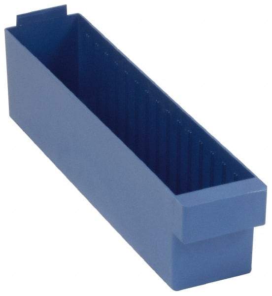 Quantum Storage - 17-5/8" Deep, Red High-Impact Polystyrene Drawer Bin - 4-5/8" High x 3-3/4" Wide x 17-5/8" Long - USA Tool & Supply