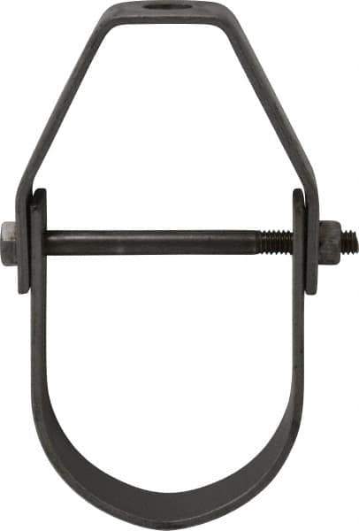 Empire - 2-1/2" Pipe, 1/2" Rod, Carbon Steel Adjustable Clevis Hanger - Black - USA Tool & Supply