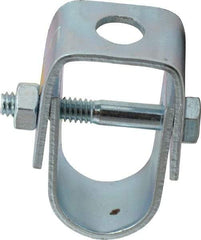 Empire - 1/2" Pipe, 3/8" Rod, Carbon Steel Adjustable Clevis Hanger - Electro Galvanized - USA Tool & Supply