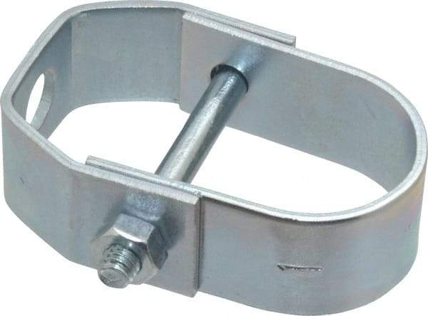 Empire - 1" Pipe, 3/8" Rod, Carbon Steel Adjustable Clevis Hanger - Electro Galvanized - USA Tool & Supply