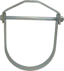 Empire - 10" Pipe, 7/8" Rod, Carbon Steel Adjustable Clevis Hanger - Electro Galvanized - USA Tool & Supply