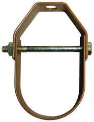 Empire - 3-1/2" Pipe, 1/2" Rod, Carbon Steel Adjustable Clevis Hanger - Copper Plated - USA Tool & Supply