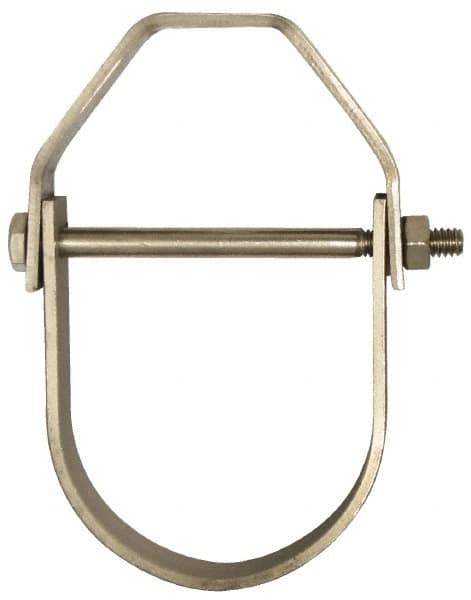 Empire - 10" Pipe, 7/8" Rod, Grade 304 Stainless Steel Adjustable Clevis Hanger - USA Tool & Supply