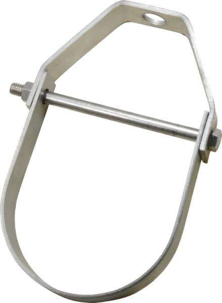 Empire - 4" Pipe, 5/8" Rod, Grade 304 Stainless Steel Adjustable Clevis Hanger - USA Tool & Supply