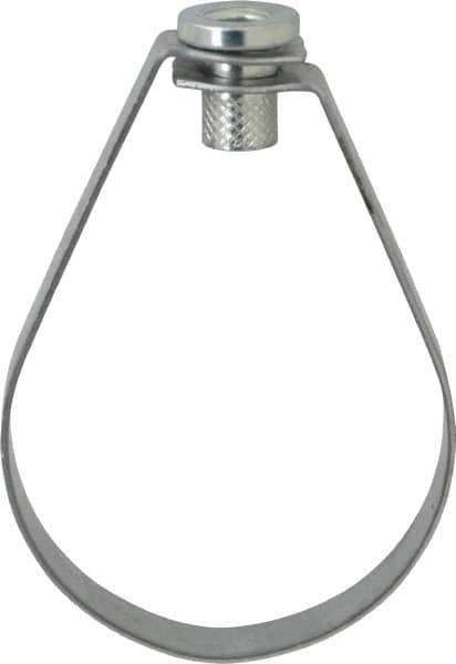 Empire - 3" Pipe, 1/2" Rod, Carbon Steel Emlok Swivel Ring Hanger - Pre-Galvanized, 600 Lb Capacity - USA Tool & Supply