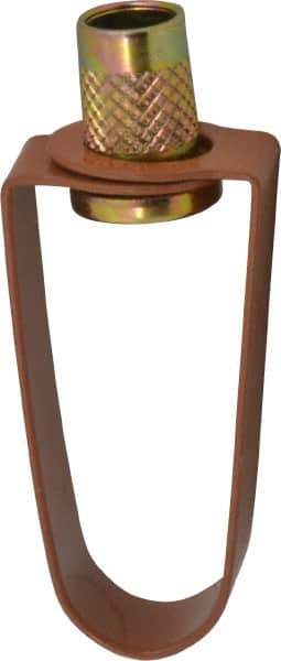 Empire - 1/2" Pipe, 3/8" Rod, Carbon Steel Emlok Swivel Ring Hanger - Copper Plated, 400 Lb Capacity - USA Tool & Supply