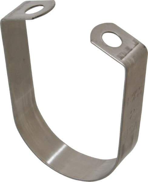 Empire - 2" Pipe, 3/8" Rod, Grade 304 Stainless Steel Adjustable Band Hanger - USA Tool & Supply