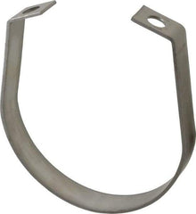 Empire - 4" Pipe, 1/2" Rod, Grade 304 Stainless Steel Adjustable Band Hanger - USA Tool & Supply