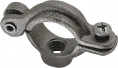 Empire - 1/2" Pipe, 3/8" Rod, Malleable Iron Split Ring Hanger - Black, 180 Lb Capacity - USA Tool & Supply