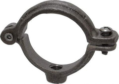 Empire - 1-1/4" Pipe, 3/8" Rod, Malleable Iron Split Ring Hanger - Black, 180 Lb Capacity - USA Tool & Supply