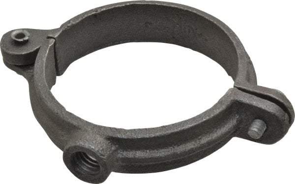 Empire - 2" Pipe, 3/8" Rod, Malleable Iron Split Ring Hanger - Black, 180 Lb Capacity - USA Tool & Supply