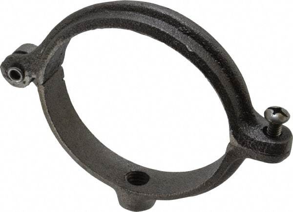 Empire - 3" Pipe, 1/2" Rod, Malleable Iron Split Ring Hanger - Black, 300 Lb Capacity - USA Tool & Supply