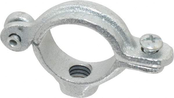 Empire - 3/4" Pipe, 3/8" Rod, Malleable Iron Split Ring Hanger - Electro Galvanized, 180 Lb Capacity - USA Tool & Supply