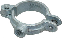 Empire - 1" Pipe, 3/8" Rod, Malleable Iron Split Ring Hanger - Electro Galvanized, 180 Lb Capacity - USA Tool & Supply