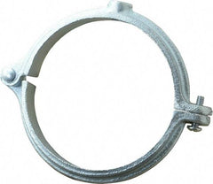 Empire - 4" Pipe, 1/2" Rod, Malleable Iron Split Ring Hanger - Electro Galvanized - USA Tool & Supply