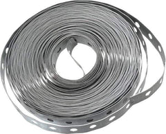 Empire - 50' x 3/4" Pre-Galvanized Carbon Steel Hanger Strapping - 22 Gauge - USA Tool & Supply