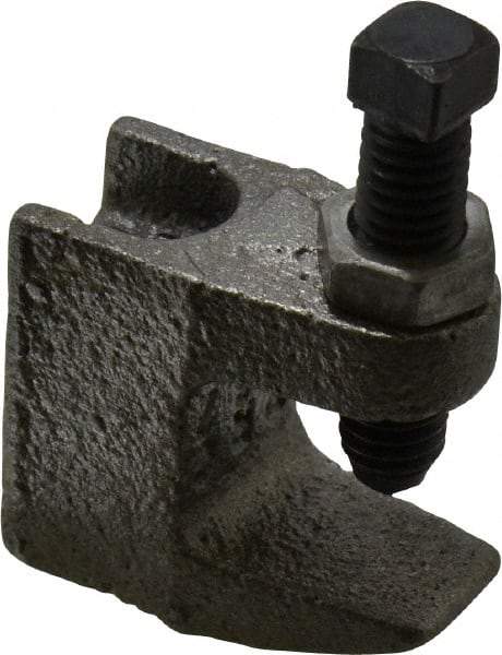 Empire - 3/4" Max Flange Thickness, 3/8" Rod Top Beam Clamp - 350 Lb Capacity, Ductile Iron - USA Tool & Supply