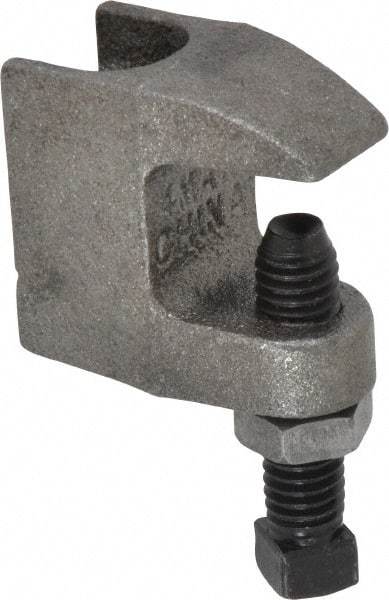 Empire - 3/4" Max Flange Thickness, 1/2" Rod Top Beam Clamp - 470 Lb Capacity, Ductile Iron - USA Tool & Supply