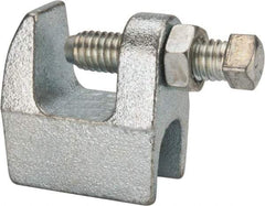 Empire - 3/4" Max Flange Thickness, 1/2" Rod Top Beam Clamp - 470 Lb Capacity, Ductile Iron - USA Tool & Supply