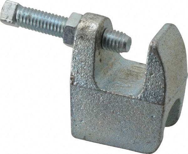 Empire - 3/4" Max Flange Thickness, 5/8" Rod Top Beam Clamp - 550 Lb Capacity, Ductile Iron - USA Tool & Supply